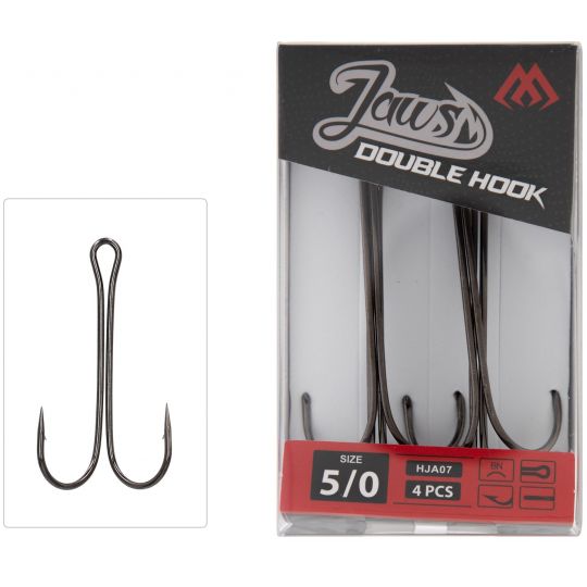 KOTWICA MIKADO JAWS DOUBLE HOOK PODWÓJNA 4/0 4szt