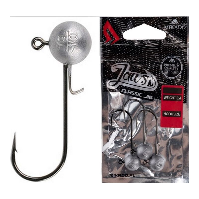 GŁÓWKI MIKADO JAWS CLASSIC JIG BN 35g 2/0 3szt GŁÓWKI MIKADO JAWS CLASSIC JIG BN 35g 2/0 3szt