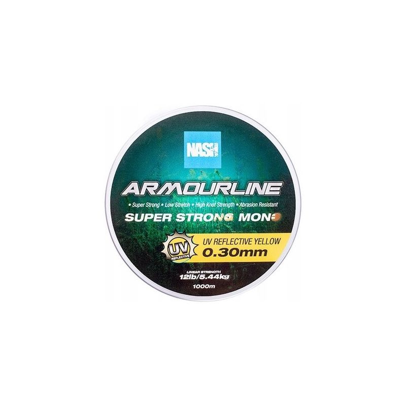 ŻYŁKA NASH ARMOULINE MONO UV YELLOW 0,30mm 1000m 