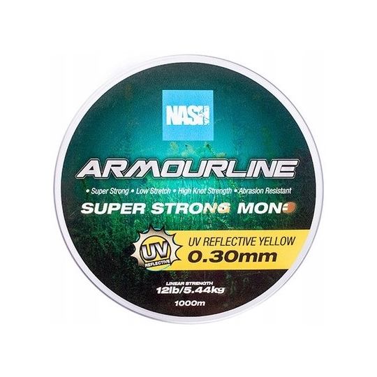 ŻYŁKA NASH ARMOULINE MONO UV YELLOW 0,30mm 1000m 