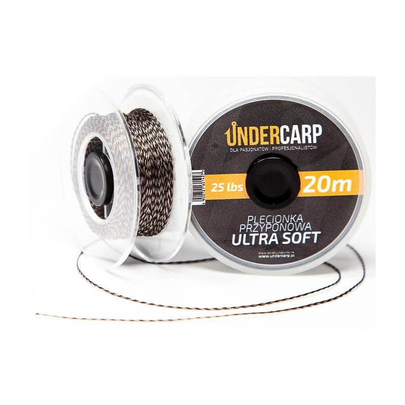 PLECIONKA UNDERCARP 25lbs ULTRA SOFT BRĄZOWA 20m PLECIONKA UNDERCARP 25lbs ULTRA SOFT BRĄZOWA 20m