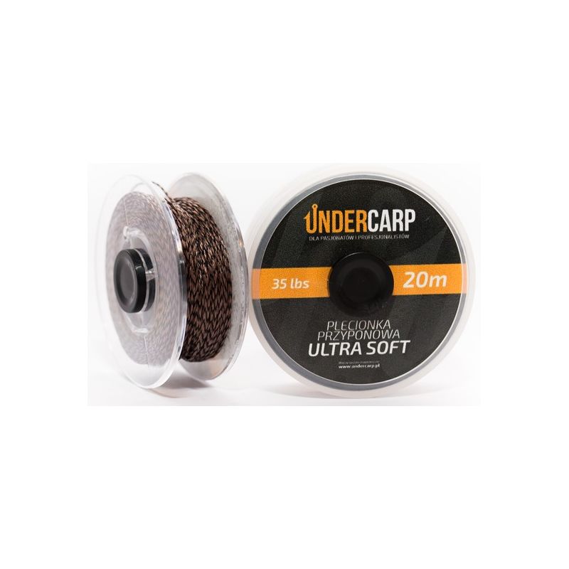 PLECIONKA UNDERCARP 35lbs ULTRA SOFT BRĄZOWA 20m PLECIONKA UNDERCARP 35lbs ULTRA SOFT BRĄZOWA 20m