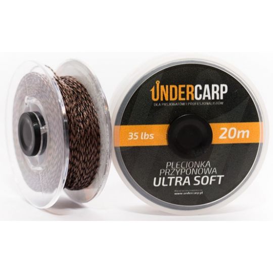 PLECIONKA UNDERCARP 35lbs ULTRA SOFT BRĄZOWA 20m PLECIONKA UNDERCARP 35lbs ULTRA SOFT BRĄZOWA 20m