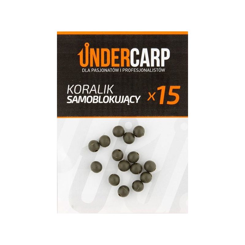 KORALIKI SAMOBLOKUJĄCE UNDERCARP 6mm ZIELONE KORALIKI SAMOBLOKUJĄCE UNDERCARP 6mm ZIELONE
