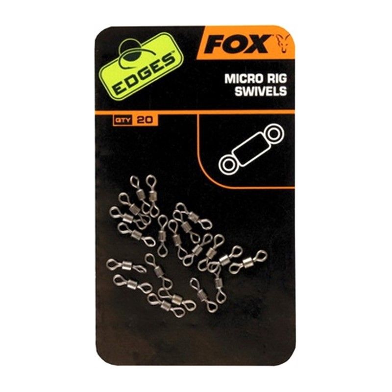 KRĘTLIKI FOX EDGES MICRO RIG SWIVEL 20szt