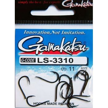 HACZYKI GAMAKATSU LS-3310F HOOKS BLACK  10