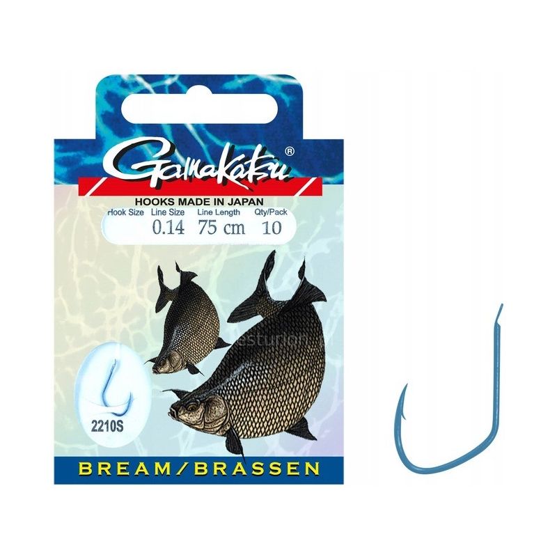 HACZYKI WIĄZANE GAMAKATSU BREAM 2210S 14 0.14mm 75