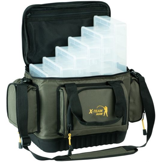 TORBA JAXON Z 6 PUDEŁKAMI 47x30x27cm USZTYWNIANA TORBA JAXON Z 6 PUDEŁKAMI 47x30x27cm USZTYWNIANA