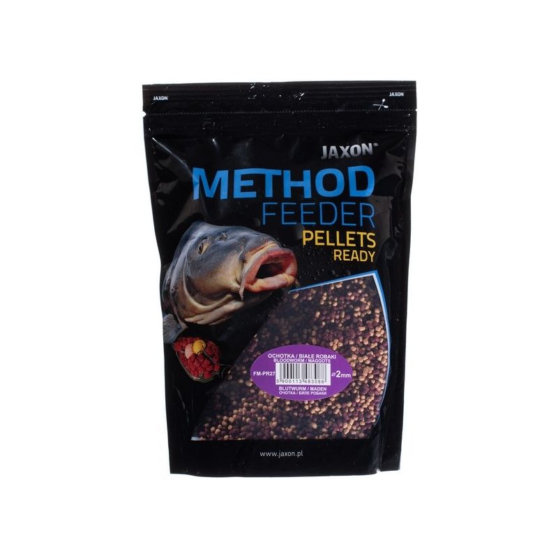 PELLET JAXON READY 2mm 500g OCHOTKA BIAŁE ROBAKI