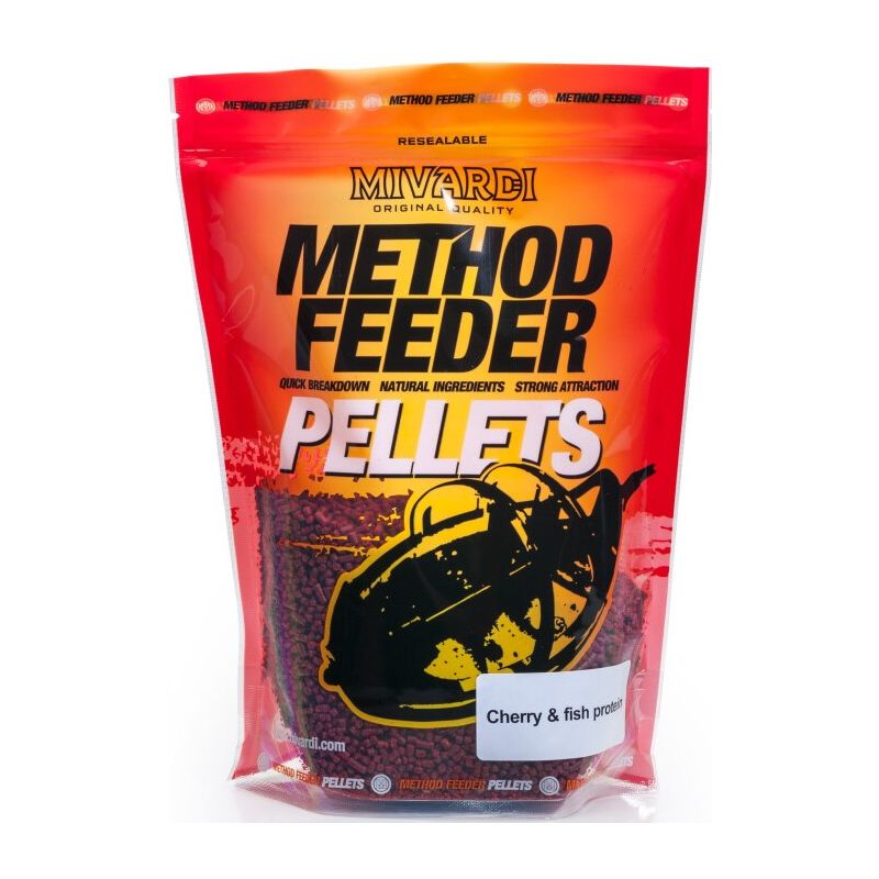 PELLET MIVARDI METHOD FEEDER 750g WIŚNIA RYBA PELLET MIVARDI METHOD FEEDER 750g WIŚNIA RYBA