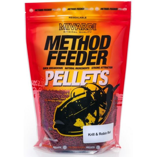 PELLET MIVARDI METHOD FEEDER 750g KRYL ROBIN RED PELLET MIVARDI METHOD FEEDER 750g KRYL ROBIN RED