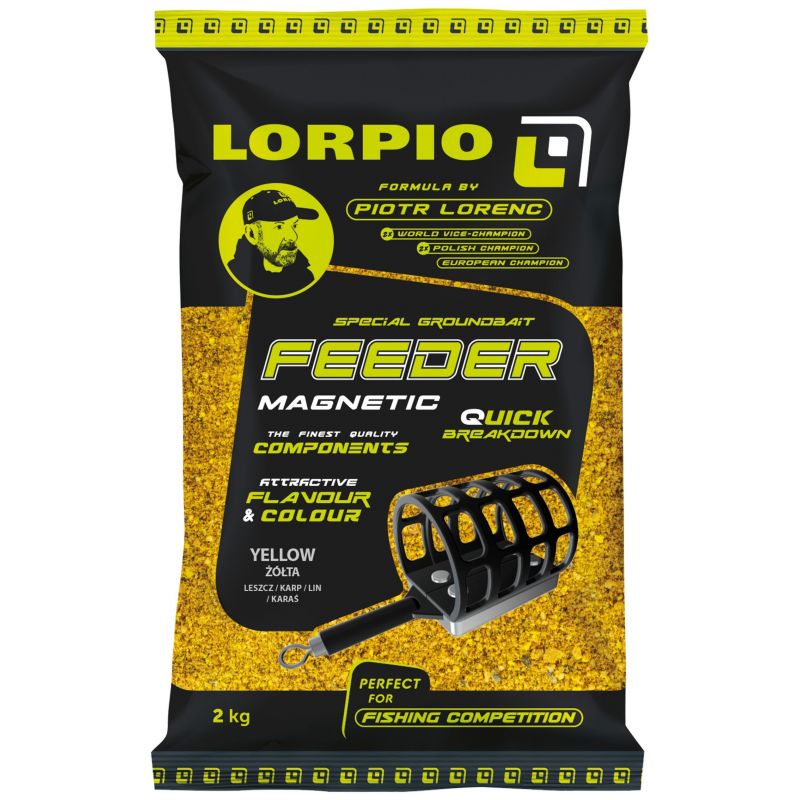 ZANĘTA LORPIO MAGNETIC FEEDER YELLOW 2kg ZANĘTA LORPIO MAGNETIC FEEDER YELLOW 2kg