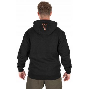 BLUZA FOX COLLECTION HOODY BLACK ORANGE XXXL