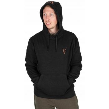 BLUZA FOX COLLECTION HOODY BLACK ORANGE XXXL