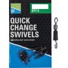 ŁĄCZNIK PRESTON QUICK CHANGE SWIVELS MEDIUM 8szt
