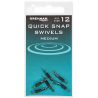 ŁĄCZNIK DRENNAN QUICK SNAP SWIVEL NR. 18 6szt