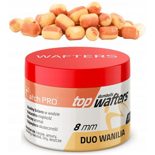 DUMBELLS MATCH PRO WAFTERS DUO VANILLE 8mm 20g DUMBELLS MATCH PRO WAFTERS DUO VANILLE 8mm 20g