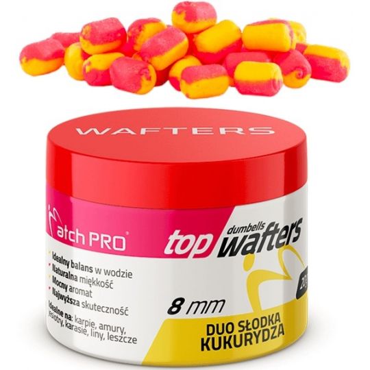 DUMBELLS MATCH PRO WAFTERS DUO SWEETCORN 8mm 20g DUMBELLS MATCH PRO WAFTERS DUO SWEETCORN 8mm 20g