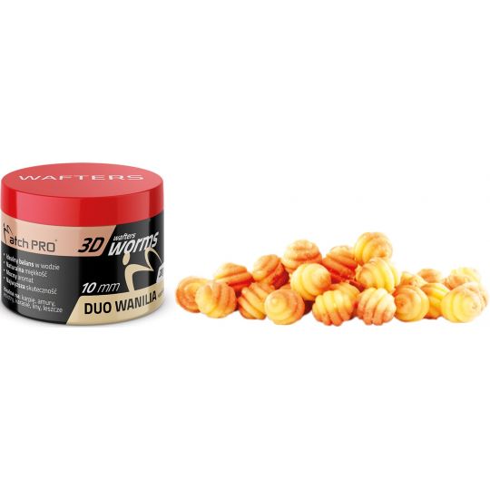 WAFTERS MATCH PRO 3D WORMS DUO VANILLE 10mm 20g WAFTERS MATCH PRO 3D WORMS DUO VANILLE 10mm 20g