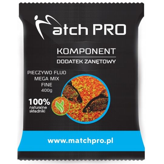 PIECZYWO MATCH PRO FLUO MEGA MIX FINE 400g PIECZYWO MATCH PRO FLUO MEGA MIX FINE 400g