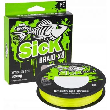 PLECIONKA BERKLEY SICK BRAID X8 0.10mm 150m FLUO