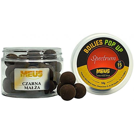 KULKI MEUS POP UP SPECTRUM 15mm 50g CZARNA MAŁŻA KULKI MEUS POP UP SPECTRUM 15mm 50g CZARNA MAŁŻA