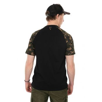 KOSZULKA T-SHIRT FOX RAGLAN BLACK CAMO ROZMIAR L 