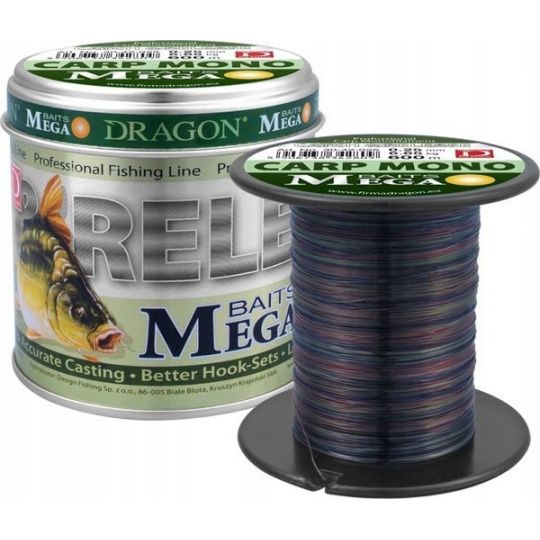 ŻYŁKA DRAGON MEGABAITS CARP MONO CAMOU 600m 0.35mm