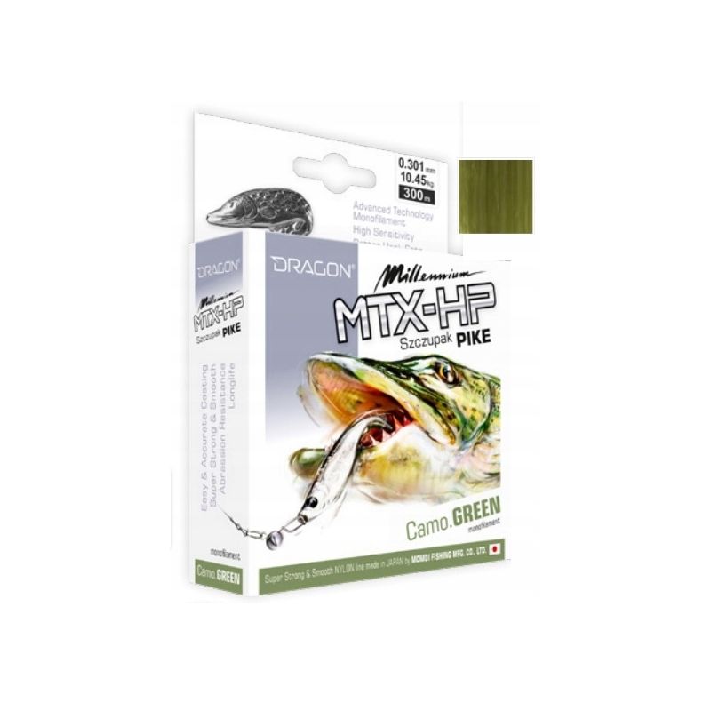 ŻYŁKA DRAGON MILLENIUM MTX-HP SZCZUPAK 150m 0.20mm ŻYŁKA DRAGON MILLENIUM MTX-HP SZCZUPAK 150m 0.20mm