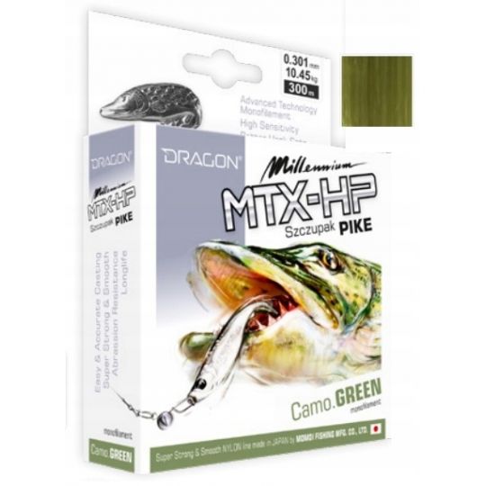ŻYŁKA DRAGON MILLENIUM MTX-HP SZCZUPAK 150m 0.20mm ŻYŁKA DRAGON MILLENIUM MTX-HP SZCZUPAK 150m 0.20mm