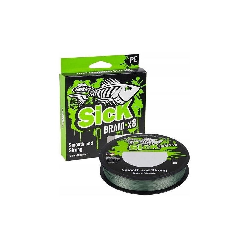 PLECIONKA BERKLEY X8 SICK BRAID GREEN 0,08mm 150m