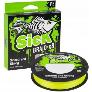 PLECIONKA BERKLEY SICK BRAID X8 0.19mm 150m FLUO