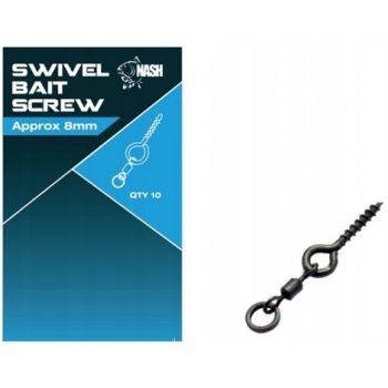 WKRĘT Z KRĘTLIKIEM NASH SWIVEL BAIT SCREW 13mm