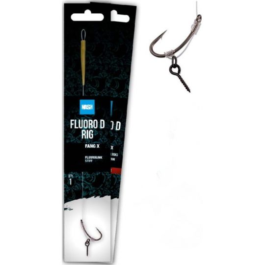 PRZYPON NASH FLUORO D RIG ROZM 2 25lb MICRO BARB PRZYPON NASH FLUORO D RIG ROZM 2 25lb MICRO BARB