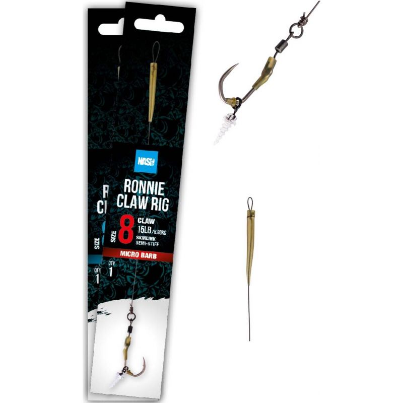 PRZYPON NASH RONNIE CLAW RIG ROZM 6 BARBLESS PRZYPON NASH RONNIE CLAW RIG ROZM 6 BARBLESS