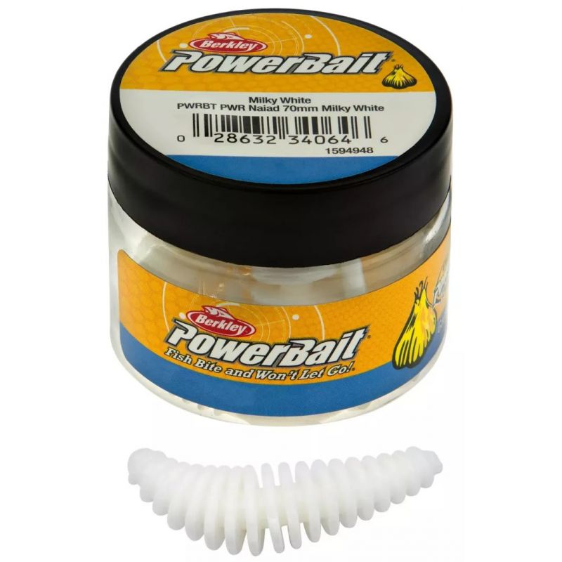 GUMA BERKLEY POWERBAIT PUPA 3,5cm MILKY WHITE 