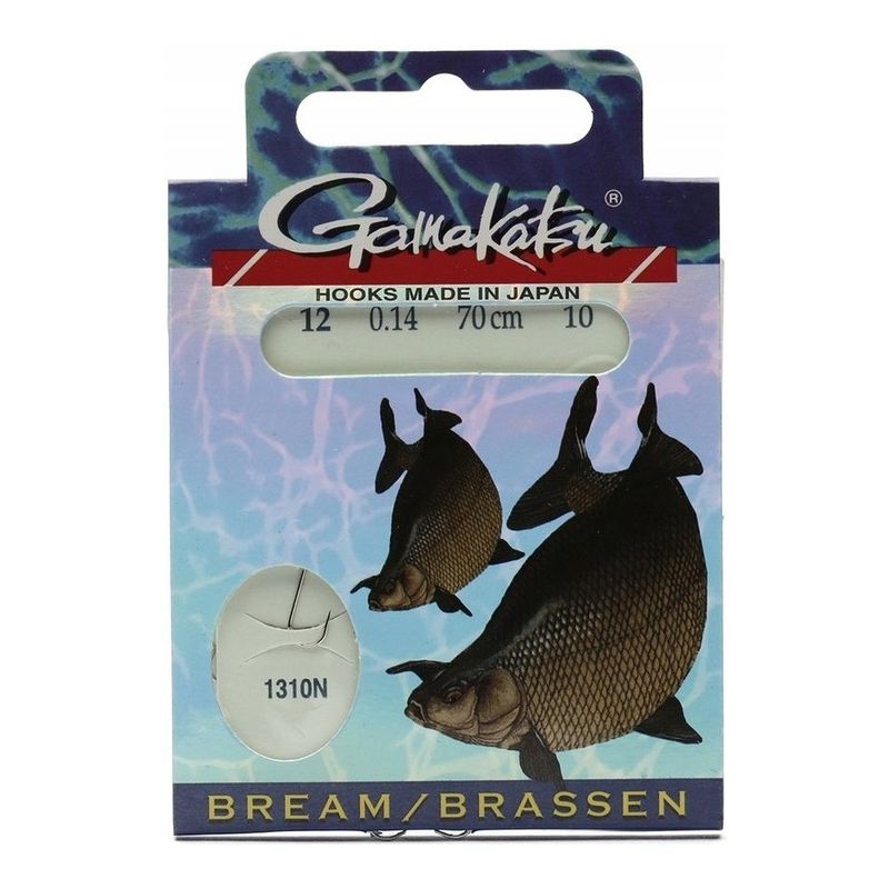 HACZYKI WIĄZANE GAMAKATSU BREAM 1310N 0,14mm 12 HACZYKI WIĄZANE GAMAKATSU BREAM 1310N 0,14mm 12