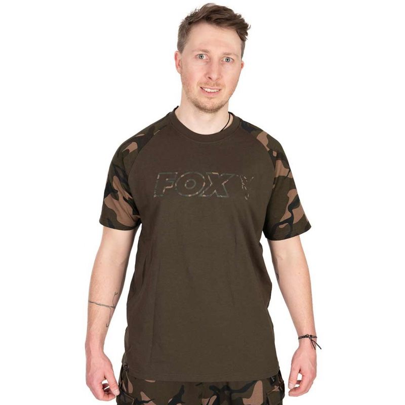 KOSZULKI T-SHIRT FOX OUTLINE KHAKI CAMO ROZMIAR M 