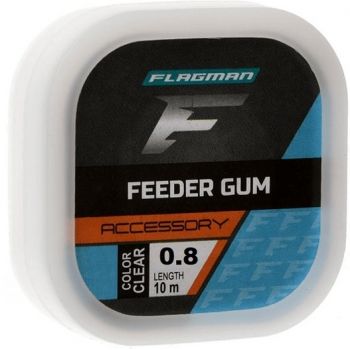 AMORTYZATOR FLAGMAN FEEDER GUMA 0.80mm 10m CLEAR