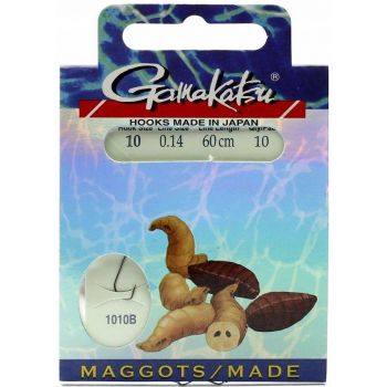 HACZYKI WIĄZANE GAMAKATSU MAGGOTS 0,14mm 10 60cm
