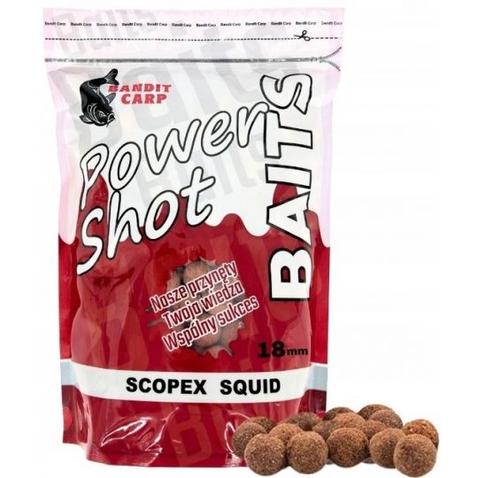 KULKI BANDIT CARP POWER SHOT 1kg 18mm SCOPEX SQUID
