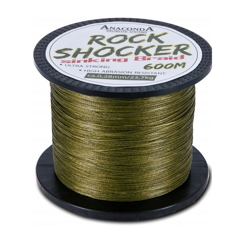 PLECIONKA ANACONDA ROCKSHOCKER SINKING 0,25mm 600m PLECIONKA ANACONDA ROCKSHOCKER SINKING 0,25mm 600m