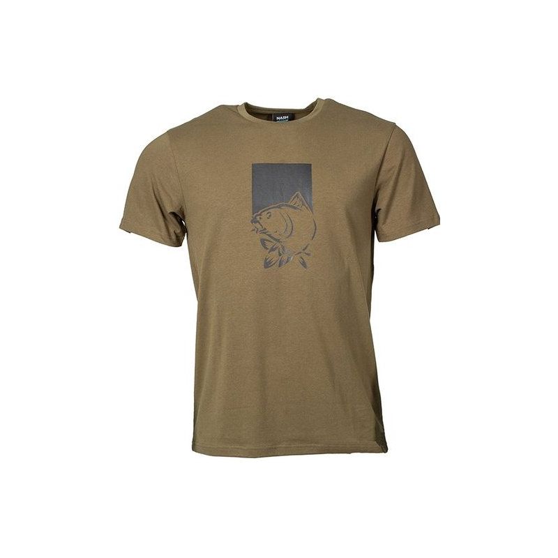 KOSZULKA NASH MAKE IT HAPPEN T-SHIRT FISH GREEN S 