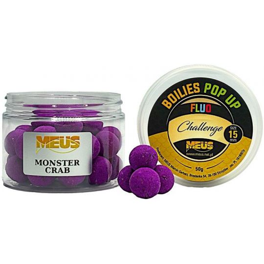 KULKI MEUS CHALLENGE POP UP FLUO 15mm MONSTER CRAB KULKI MEUS CHALLENGE POP UP FLUO 15mm MONSTER CRAB