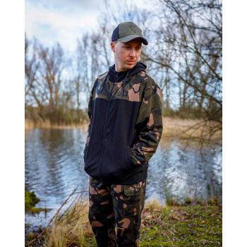 BLUZA FOX LW BLACK CAMO SPLIT ZIP HOODY ROZM XXL
