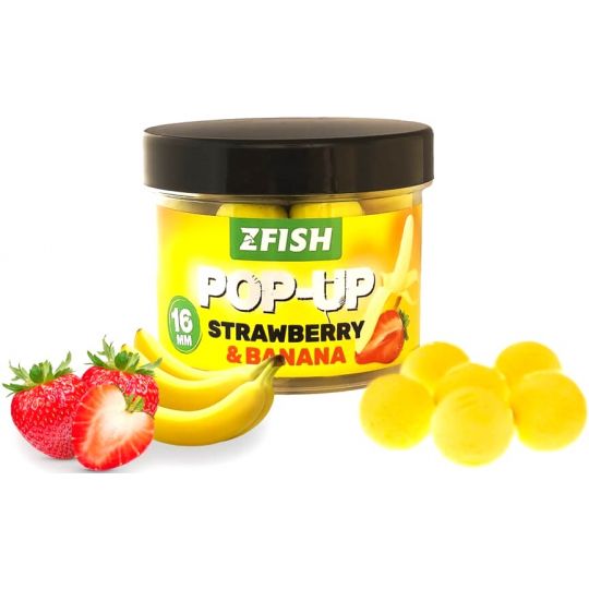 KULKI ZFISH POP UP 16mm TRUSKAWKA BANAN KULKI ZFISH POP UP 16mm TRUSKAWKA BANAN