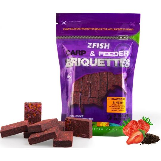 BRYKIET ZANĘTOWY ZFISH ZANĘTA 220g TRUSKAWKA &HEMP BRYKIET ZANĘTOWY ZFISH ZANĘTA 220g TRUSKAWKA &HEMP