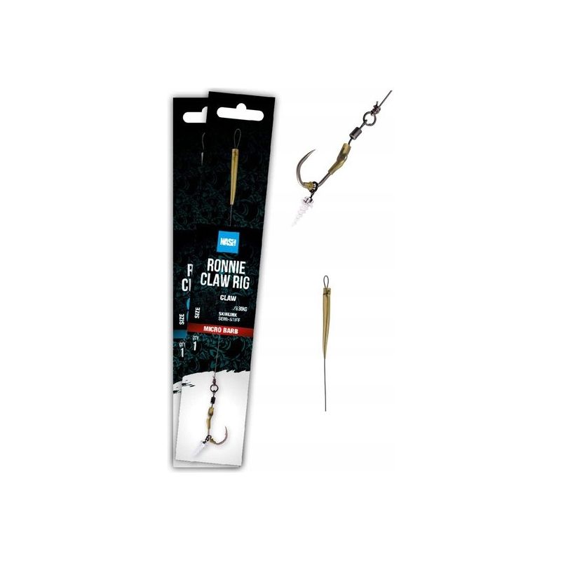 PRZYPON NASH RONNIE CLAW RIG ROZM 6 MICRO BARB PRZYPON NASH RONNIE CLAW RIG ROZM 6 MICRO BARB