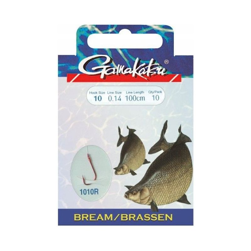 HACZYKI WIĄZANE GAMAKATSU BREAM RED 0,12mm 16 HACZYKI WIĄZANE GAMAKATSU BREAM RED 0,12mm 16