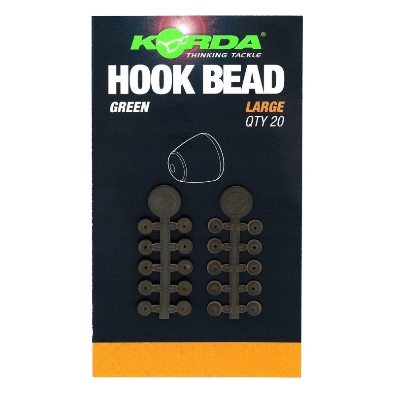STOPERY KORDA HOOK BEAD LARGE GREEN 